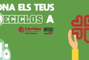 RECICLOS col·labora amb Càritas amb una donació econòmica